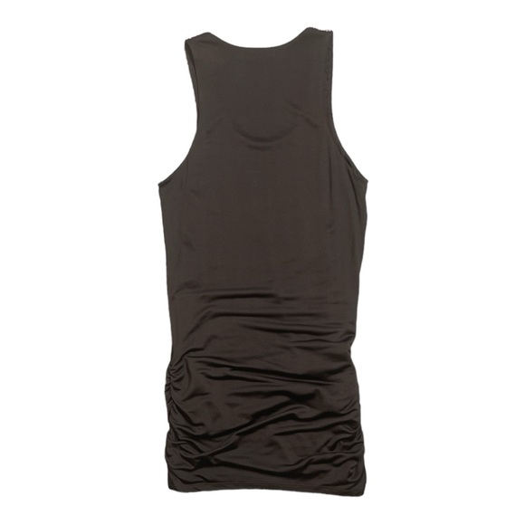 ALICE + OLIVIA SILK VISCOSE SLEEVELESS RHINESTONE ACCENT TANK TOP TUNIC - Picture 9 of 10